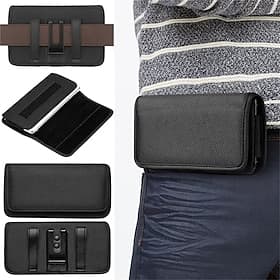 Étui de téléphone en nylon avec clip ceinture pour téléphone portable de 4,7 à 6,8 pouces, pochette de transport, sac banane