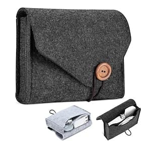 estuche para adaptador de corriente macbook bolsa de almacenamiento de fieltro accesorios electrónicos portátiles organizador bolsa para macbook pro air fuente