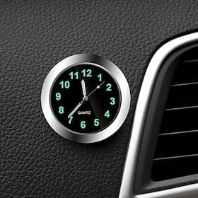 Mini Digital Car Clock, Luminous Stick-On Dashboard Watch, Quartz Mechanics, Auto Interior Accessory