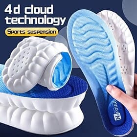 semelles orthopédiques en mousse à mémoire de forme – inserts respirants de soutien de la voûte plantaire absorbant les chocs pour chaussures de course, de mar