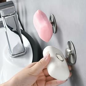 Magnetic Soap Holder Self Draining,Bar Soap Holder for Shower Wall, Stainless Steel Soap Savers for Bar Soap, Kitchen/Bathroom Soap Dishes, Easy Clean Soap Hol