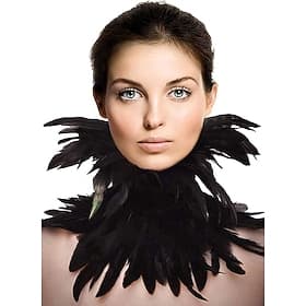Punk Gothic Halsband Federkragen Hexe Maleficent Drag Queen Kostüm Unisex Fantasie Walpurgisnacht Halloween Karneval Leistung Pride Parade Pride-Monat Erwachs