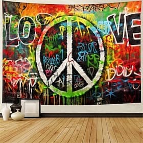 Hippie Groovy Wandteppich zum Aufhängen, Wandkunst, großer Wandteppich, Wanddekoration, Fotografie, Hintergrund, Decke, Vorhang, Zuhause, Schlafzimmer, Wohnzim