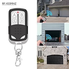 Lot de 1/2/3/4 duplicateurs universels de télécommandes de porte de garage 433 MHz, télécommande sans fil à 4 boutons pour portail électrique, volet roulant, a