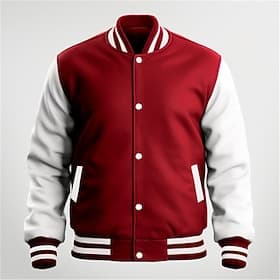 Herren übergangsjacke Collegejacke Alltagskleidung Tasche Ganzjahres Farbblock Streetwear Stehkragen Regulär Schwarz Wein Marineblau Blau Rot Jacken