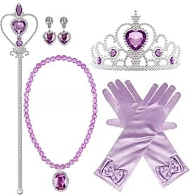 La Reine des Neiges Cendrillon Princesse Elsa Accessoires de bijoux princesse cosplay Cosplay for Fille Enfant Carnaval Journée des enfants Mascarade