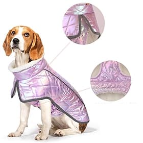 Dog Cat Coat Jacket Fashion Casual Winter Reflective Waterproof Breathable Soft Washable Casual Daily Dog Clothing for Bichon Frise Pomeranian Baby Pet Papillo