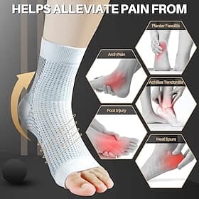 2pairs Neuropathy socks for Women and Men Ankle brace Socks and Tendonitis compression socks For Pain Relief and Plantar Fasciitis for women and man Ankle comp