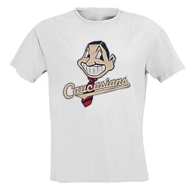 Herren Kurzarm Grafik T-Shirt Kaukasier Satirische Baseball-Maskottchen Parodie Humor Tee