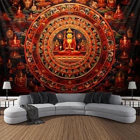 Mandala indien suspendu tapisserie mur art grande tapisserie décor mural photographie toile de fond couverture rideau maison chambre salon décoration
