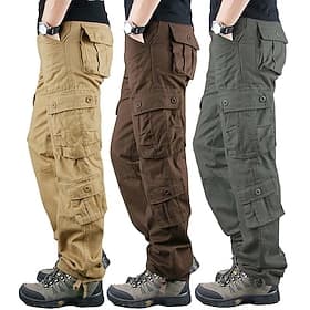 Cargohose Herren Militärarbeitshose taktische Wanderhose 8 Taschen Outdoor Ripstop schnell trocknend mehrere Taschen atmungsaktive Baumwolle Kampfhose Hosenunt