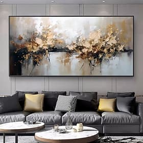 Mintura pinturas al óleo abstractas hechas a mano sobre lienzo, decoración de arte de la pared, imagen moderna para decoración del hogar, pintura enrollada sin