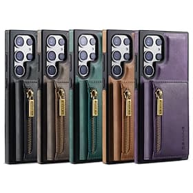 téléphone Coque Pour Samsung Galaxy S26 Ultra Plus S25 S24 S23 S22 Plus Ultra S23 FE Coque Arrière Étui Portefeuille Avec Magsafe avec Support Magnétique Ferme