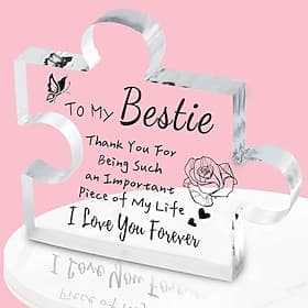 1pc, Gifts For Women, Engraved Puzzle Acrylic Plaque 3.94 X 3.94 Inch (About 10 X 10 Cm), Birthday Gifts For Women Friendship, Friendship Gifts For Women Men G