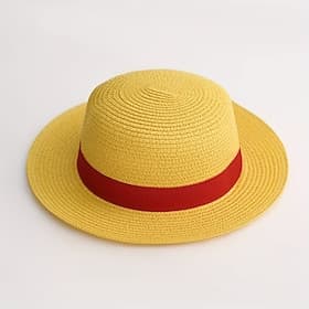 Strohhut, Piratenhut, Ozeanabenteurerhut / Mütze, inspiriert von Luffy, Anime-Cosplay-Accessoires, Hut für Herren und Damen, Cosplay-Halloween-Kostüme