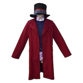 Willy Wonka Coat Cosplay Costume Hat Cosplay for Men's Adults' Carnival Masquerade