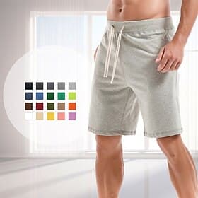 Men's Sweat Shorts Shorts Workout Shorts Casual Shorts Pocket Drawstring Elastic Waist Plain Comfort Breathable Knee Length Casual Daily Holiday Sports Fashion