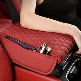 1 Stück Armlehnenbox-Erhöhungspolster, Auto-Mittelarmlehnenbox-Schutzpolster, Auto-Center-Steuerung, Premium-Universal-Ellenbogenstütze mit Aufbewahrungstasche