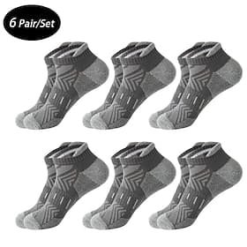 Hombre paquete de 6 unidades Paquetes múltiples Calcetín Calcetines hasta el Tibio Calcetines Cortos Calcetines para correr Calcetines informales Negro Blanco