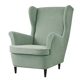 Stretch Wingback Chair Cover Wing Chair Slipcovers With Seat Cushion Cover,Spandex Jacquard Wingback Armchair Covers