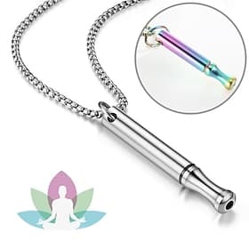 Stop Smoking Necklace Anxiety Whistle Necklace Breathing Necklace Stop Smoking Stress Relief Mindful Necklace Meditation Necklace Valentine's Day Gift