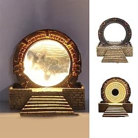 Dekorative Nachtlampe Zarte Energiesparende Kreative 3D Atlantis Stargate Schreibtischlampe Wohnkultur Weihnachtsgeschenk