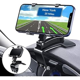 Handyhalterung fürs Auto, um 360 Grad drehbar, Upgrade-Clip für Armaturenbrett-Handyhalterung, fällt nie herunter, Handyhalterung fürs Auto