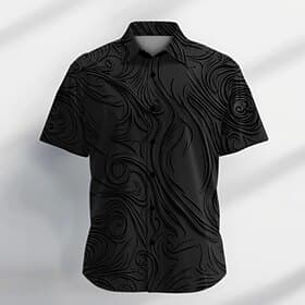 Men's Shirt Dress Shirt Graphic Party Daily Black Purple Green Short Sleeve Turndown Summer Clothing Apparel Buttons