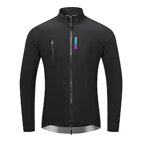 Men's Cycling Jacket Windbreaker Cycling Jersey Solid Color Long Sleeve Bike Jacket Tracksuit Windbreaker with 3 Rear Pockets Mountain Bike MTB Road Bike Cycli