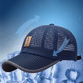 Gorra de Béisbol Gorro para el Sol Visera Filtro Solar Transpirable Verano Malla Hombre Pesca Actividad