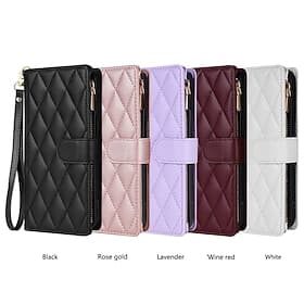 Handy Hülle Handyhüllen Für Samsung Galaxy S26 Ultra Plus S25 S24 S23 S22 S23 FE S21 Ultra Plus S20 A55 5G A35 5G Brieftaschenhülle Magnetisch Reisverschluss m