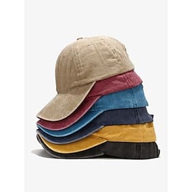 berretto da baseball vintage da uomo in cotone lavato - cappello da papà regolabile in vari colori per un abbigliamento casual