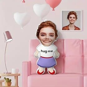 Irregular Cushions Pillows Personalized Gift Photo Hug Me Custom Gift Ideas in Various Sizes with Insert Gift for Him Valentine's Day