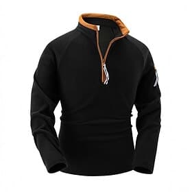 Per uomo Felpa Di pile Felpa con cerniera a un quarto Nero Verde militare Blu marino Cachi mezza cerniera Liscio Tasche Sportivo Giornaliero Per eventi Streetw