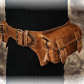 Retro Vintage Mittelalterlich Renaissance Tasche Bauchtasche Beutel Kostüm Herren Damen Keltisch Vikinger Karneval Maskerade Alltagstauglich Erwachsene Tasche