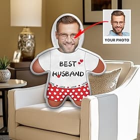 Irregular Cushions Pillows Personalized Gift Photo Best Husband Custom Gift Ideas in Various Sizes with Insert Gift for Him Valentine's Day
