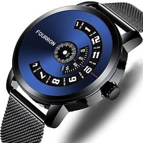 Herren Quarz Uhr Minimalistisch Sport Freizeit Business Wasserschutz Dekoration Edelstahl Leder Uhr