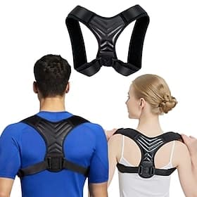 correcteur de posture pour hommes et femmes, ceinture de soutien dorsale réglable, redresseur d'épaule, correcteur de colonne vertébrale dorsale soulageant la