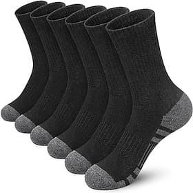 Men's 5 Pairs Multi Packs Socks Crew Socks Running Socks Casual Socks Black White Color Color Block Solid / Plain Color Sports Outdoor Daily Vacation Basic Me