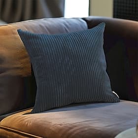 Coussins décoratifs 1 pièce en velours côtelé uni, taie d'oreiller simple en bande de maïs, couleur pure, oreiller en peluche, multicolore, taie d'oreiller câl