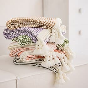 Blanket 100% Cotton Bedding Ultra-Fine Fiber Compact and Breathable Lightweight Summer Quilt Soft and Comfortable Washable Skin-Friendly Perfect for Cooling Sl