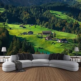 Landschaft Berg hängen Wandteppich Kunst große Wandteppich Wandbild Dekor Fotografie Hintergrund Decke Vorhang Haus Schlafzimmer Wohnzimmer Dekoration