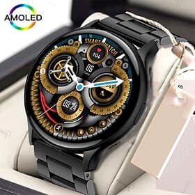 IMOSI Men Smart Watch HK89 1.43 AMOLED Answer Make Call Watch Always On Display IP68 Waterproof Sport Smartwatch Women Men