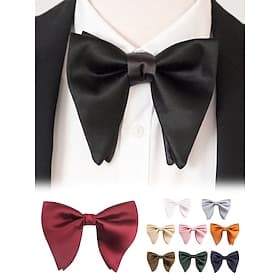 Nœud papillon en satin bordeaux pour homme – accessoire classique pour mariage et fête