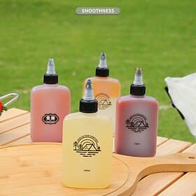 Premium Outdoor Oil Bottle for Camping, BBQ Hiking - Leakproof, Portable Durable, 120ml Stainless Steel Container