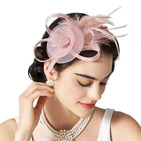 Élégant Derby accessoire Fascinateur Dame Déguisement Femmes Carnaval Soirée Derby Fête de mariage Adulte fascinateur Printemps Été