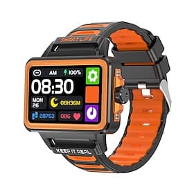 696 S666 Smartwatch 1.57 Zoll Smartwatch Fitnessuhr Bluetooth Schrittzähler Anruferinnerung Schlaf-Tracker Kompatibel mit Android iOS Unisex Freisprechanrufe N