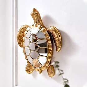 Décoration murale tortue en mosaïque de résine miroir – décoration suspendue créative inspirée des animaux pour la maison, une fête ou un aquarium – cadeau uni