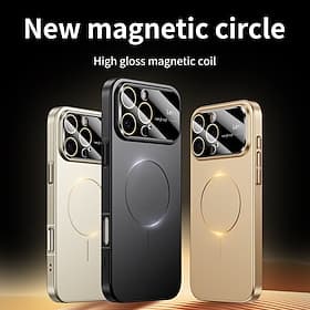 téléphone Coque Pour iPhone 17 Pro Max 17 Air 16 15 14 Pro Max Plus 15 14 Pro Max 13 12 Pro Max Coque Arrière Magnétique Supporte la Charge Sans Fil Antichoc R