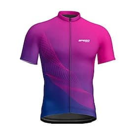 Herren Radtrikot Geometrisch Kurzarm Fahhrad T-Shirt Trikot mit 3 Gesäßtaschen Mountainbike MTB Schnelltrocknend Anatomisches Design Feuchtigkeitsableitend Atm